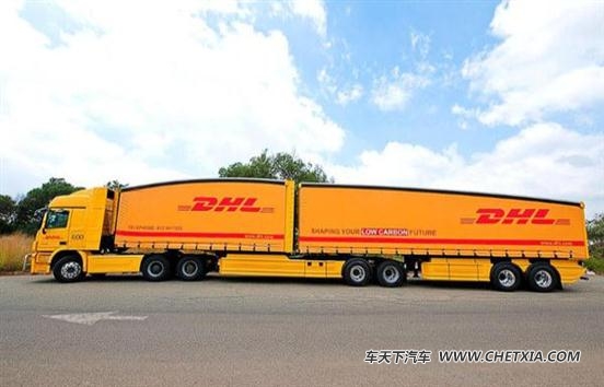 【图】长22米重56吨 DHL快递南非启用公路列车_车天下汽车网